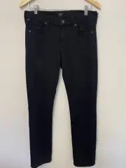 Citizens of Humanity Ava Low Rise Straight Leg Jeans Pants Trousers Tuxedo Black