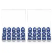 2set Prewound Sewing Bobbin Thread Set with 25 Grids Storage Box, Navy Blue