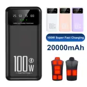 Portable Power Bank 20000mAh PD 20W Type-C Fast Charger for iPhone Heating Coat