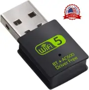 Adaptador USB mini Bluetooth 5.0 dongle convertidor inalámbrica computadora PC