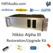 Nikko alpha III amplifier restoration recap repair service rebuild kit capacitor