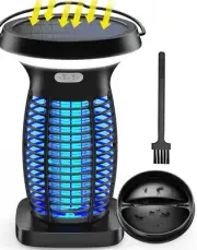 Solar Bug Zapper Outdoor, Mosquito Zapper Indoor Outdoor, Electric Fly Zapper...