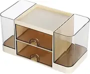 SEWACC Mini Desk Organizer with Drawers Versatile Storage for Office Home Stylish Compartment Holder for Makeup Stationery and Art Supplies Efficient Categorization