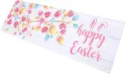 LIFKICH Creative Easter Short Curtains for Windows Decorative Valance for Kitchen Living Room Xin Lightweight Easy Care Natural Sunlight Filtering