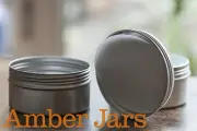 10 x 200ml Aluminium Silver Tin jar with Wadded Lid- for body scrub, beard balm