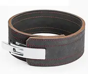 Deadlift Belt for Men, Weight Lifting Belt, Double Bar Design, Quick Buckle, Belt Width 10 cm, Suitable for Fitness Sports to Protect Lumbar Vertebrae (Gray,S)