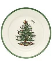 Spode Set of 4 Christmas Tree Luncheon Plates