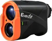 Everfit 700M Golf Rangefinder Laser Golfs Range Finder Slope Golfing Scanning Mode 6X Magnification Angle Measurement Vibration Flag Pole Lock LCD Screen, Orange