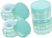 LALADEFIEE 4pcs Cosmetic Bottle Jars Portable Cream Bottles Toiletry Divided Apothecary Refillable Small Container Empty Acrylic