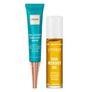 Onsen Secret, Nail & Cuticle Conditioner Serum & Nail Reboot Oil Kit, 2 Piece Kit