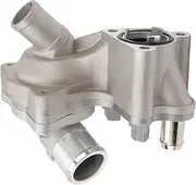 Grcfumo Thermostat Housing, Engine Coolant Thermostat Housing Assembly, Aluminum Thermostat Outlet Housing Replacement for Mustang Explorer
