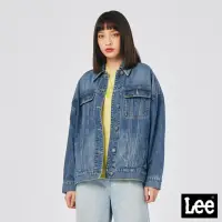 在飛比找momo購物網優惠-【Lee 官方旗艦】女裝 牛仔外套 / 慵懶風 中藍洗水 O