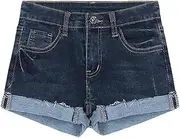 [PCBVAKGKYT] Sexy Slim Fit Mini Shorts High-Waisted Versatile Women's Denim Shorts
