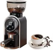 150W Electric Coffee Grinder, Coffee Bean Grinder with 25 Grind Settings, Espresso Grinder, Coffee Grinder Burr, Touch Display Screen, 2-14cups for Home and Office Black