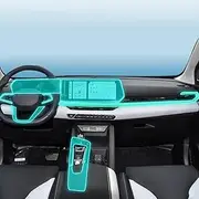 Car Interior Film Dashboard Piano Board Shift Center Console Anti-Scratch Transparent TPU Protection Film Accessories，for Geely Coolray Cool 2022-2023 (Style A for RHD)