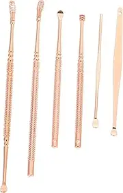 Hoement 1 Set Ear Cleaning Tool Kit Spiral Massage Ear Canal Cleaner and Removal Spoon for