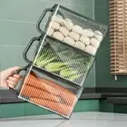 Sealed Fridge Drawers Organizer Bins Stackable Produce Saver Container Kitchen