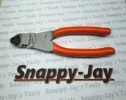 Snap-On Tools USA NEW ORANGE Soft Grip 7" VECTOR EDGE Diagonal Cutter 87ACFO