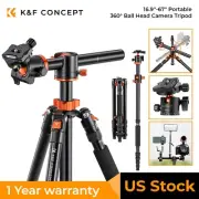 K&F Concept 17''-67'' Professional Camera Tripod Monopod 360° Ball Head For DSLR