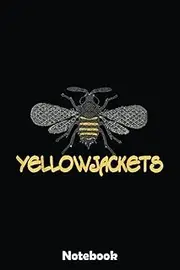 Go Yellowjackets Football Basketball Cheer Team Fan Notebook: Basketball Themed Blank Lined Journal Notebook for School, Work, Taking Notes & Gifting - for Boys & Girls, Teens, ... 110 pages