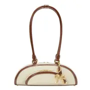 [Self-Portrait] Canvas Curved Shoulder Bag