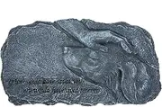 COSMEVIVI Resin Memorial Pet Dog Grave Statue Pets Marker Stone Figurine