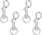 4 Pcs Flag Pole Clips Multi-Purpose Swivel Snap Hooks Clip For Flagpole Rope