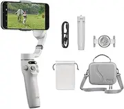 DJI Osmo Mobile 6 Bundle - 3 Axis Mobile Gimbal - Object Tracking, Built-in Extension Bar, Portable and Foldable, Android and iPhone, Vlogging Stabilizer, Youtube TikTok Video