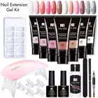 Poly Gel Nail UV Quick Extension Builder Kit Gel Nail Art UV Lamp Manicure Set