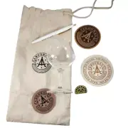 Argonauts California Liquor Grab Bag - Glass Pin Patch Pen Sticker Coaster