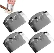 YECDET Mooddairy Finger Guard, Finger Protector for Slicing, Stainless Steel Finger Protector, Stainless Steel Finger Hand Protector, Stainless Steel Finger Guard Mooddairy (Two Fingers)