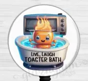 Toaster Bath Badge Holder, Crazy Shift Badge Reel, EMT Retractable 6586