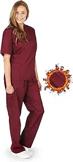 [M&M SCRUBS] Women Set Medical Top Pants. Run Large