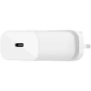 Belkin BOOST↑CHARGE 25 W AC Adapter - USB Type-C - For Smartphone, iPhone, USB Type C Device - White