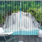 Great Fall Water Flower 3D Curtain Blockout Photo Printing Curtains Drape Fabric