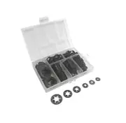Titan Tools 45280 280pc Push Nut Push on Retainer Starlock Washer Assortment