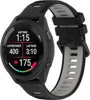 [Baaletc] Strap for Forerunner 255s/265s Music, 18 mm Silicone Wristbands, Sport Replacement Wristband, Compatible with Garmin Vivoactive 4s/Vivomove 3s/Venu 2s
