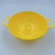 "Versatile" Multi-Functional Kitchen Colander - Durable Plastic, Perfect For Washing Fruits & Vegetables, Draining Pasta & Rice Lemon Yellow