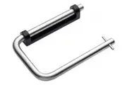 New Bradley Partition 5094 Toilet Roll Holder Single - Silver 145Mm W X 104Mm H