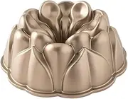 Nordic Ware USA Magnolia Cast Aluminium Bundt Pan, Toffee, 25 x 25 x 9.5 cm, 10 Cup (93848)