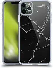 Head Case Designs Officially Licensed Alyn Spiller Black Marble Gel Case [Military Grade Protection] Compatible with Apple iPhone 11 Pro Max