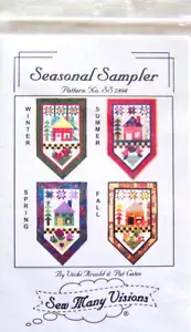 2012 Sew Many Visions "SEASONAL SAMPLER" 4-Seasons Banner Quilt PATTERN #SS 2804