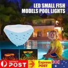 Floating Pool Lights Fish Pattern Hot Tub Spa Lamp LED 4 Colors Pool Accessories