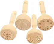 ifundom 4Pcs Decorative Clay Molds DIY Craft Tools for Versatile Stamps for Clay Crafting for Imaginative Play and Creative Projects