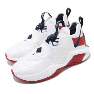 Nike 籃球鞋 Lebron Soldier XIV 女鞋 避震 包覆 明星款 LBJ 大童 穿搭 白 紅 CN8689100 [ACS 跨運動]