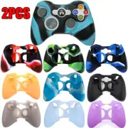 2Packs Xbox 360 Silicone Wireless Controller Skin Protective Rubber Case US FAST