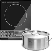 SOGA Electric Smart Induction Cooktop and 14L Stainless Steel Stockpot