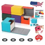 6-Pack Leather Card Storage Boxes with Magnetic Closure - TCG Compatible