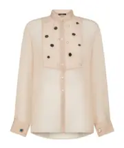 sequin-embellished shirt S SKIN