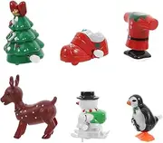 STOBOK 6 Pcs Christmas Wind-up Winter Shoes Dog Shoes Snowman All Seasons Universal Dog Shoes Halloween Clockwork Snow Boots Dog Shoes Winter Boots Dog Shoes Plastic